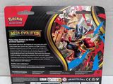 a close up of the back of a box of pokemon mega evolution figures