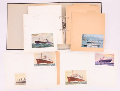 plusieurs livres illustrés de bateaux, posés sur une table
