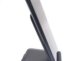 a cell phone that is sitting on top of a stand