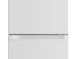 the refrigerator is white and has two doors on each side