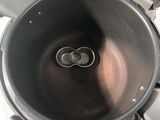 a close up of a blender that is on a counter