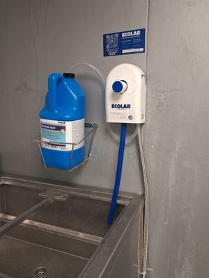 Station de lavage ECOLAB *** L'électricité étant coupée dans…
