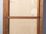 a picture of an old wooden door with a glass door