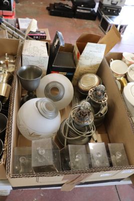 a box full of items that are sitting on a table