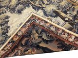 an image of a close up of a rug with a bird on it