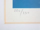 an image of a picture of a blue square with a white border