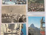 a book with pictures of a ski resort and a ski lift