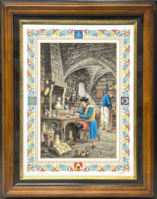 Pierre de HUGO (XXe siècle). Série "les vieux métiers": l’Al…