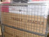 a cart that has a lot of boxes on top of it