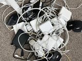 a pile of wires and cords on the floor