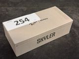 a box that is sitting on a table with a label on it