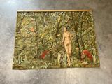 une photo d'un tableau représentant un homme nu dans la jungle