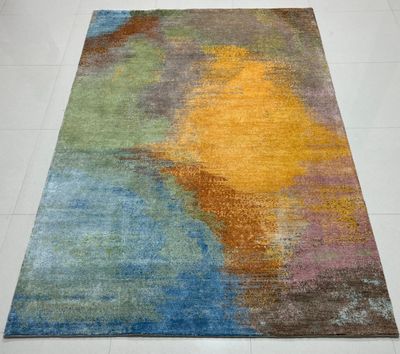 Tapis Moderne, noué main, multi couleur 302 x 206