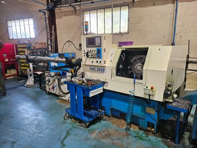 a machine that is sitting inside of a building