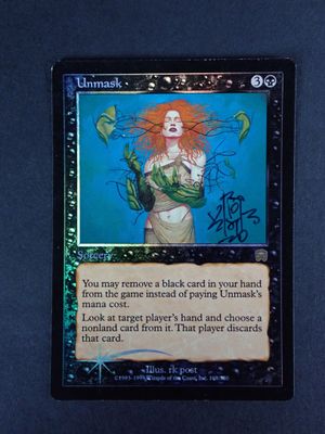a picture of a card that has a picture of a woman on it
