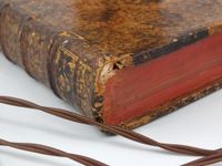 Lampe en trompe l'œil à décor de livres anciens (photo 5)
