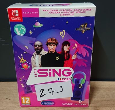 Jeu Nintendo Switch : Let's Sing 2025 + 2 Micros - PEGI:21+ …