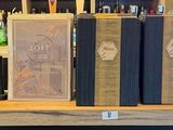 many books on the counter in the kitchen