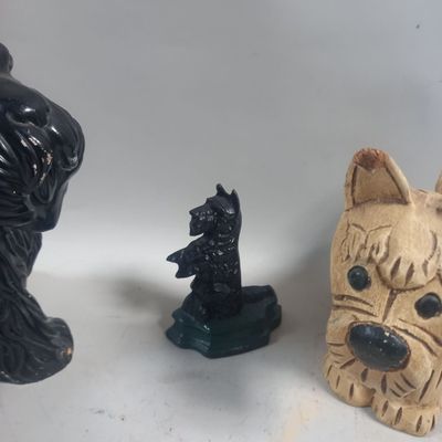 Lot Scottish Terrier de différents modèles : 2 cales portes …