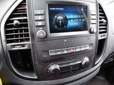 a picture of a car dashboard with a car radio in it