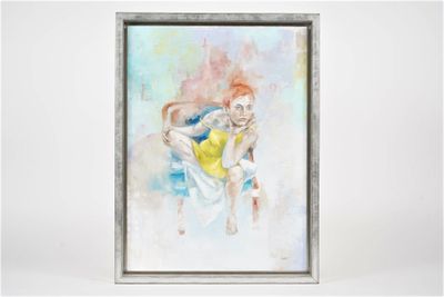 painting of a woman holding a child in her arms