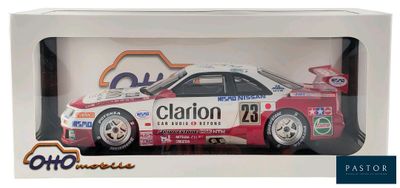 the box is white with a red and white car in it