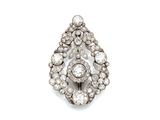 broche en diamant art déco