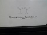 une pancarte sur laquelle est écrit « papiers opaques couleur champagne »