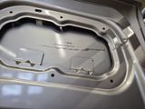 the inside of a car with the door open showing the inside of it