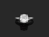 une bague en diamant à une seule pierre, par van cleef
