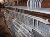 many pipes that are lined up in a room
