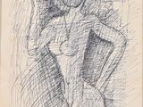 an image of a drawing of a woman in a chair