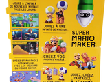 une boîte de jouets « Super Mario Maker » exposée