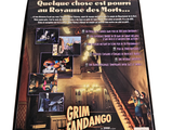 a magazine cover with a picture of a man on a staircase