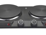 an image of two burners on top of an electric stove