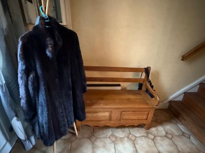 Banc coffre en chêne