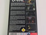 a close up of the back cover of a video game