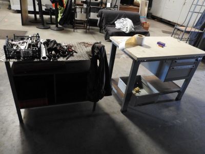 an image of a workbench in a garage with tools on it