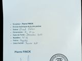 a certificate on a piece of paper with a stamp on it