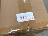 a cardboard box that has a price tag on it