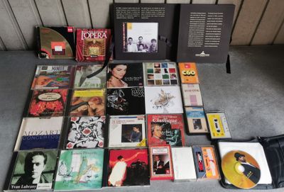 beaucoup de CD et de CD par terre