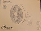 the box is open to show the contents of a blower fan