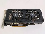 a close up of a video card on a white surface