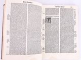 an open book with a picture of a man and a woman on it