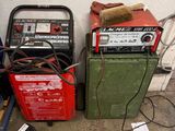 many different types of welding equipment on the floor