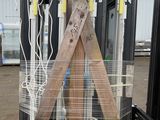 a pallet with a bunch of wires attached to it
