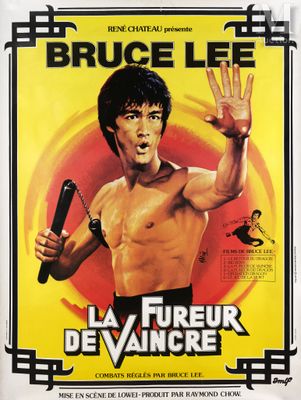 a poster for bruce lee ' s film, la fuer de vanore