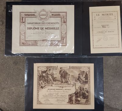 Lot de documents concernant M. MALAN Eugène comprenant: -Min…