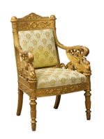 Henry Thomas Peters (attribué à) Imposante paire de fauteuil… (photo 4)