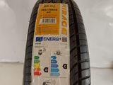 a close up of a tire with a sticker on it